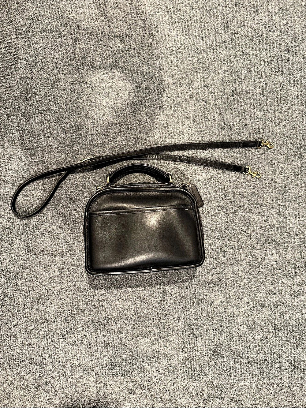 Vintage Coach lunchbox in black